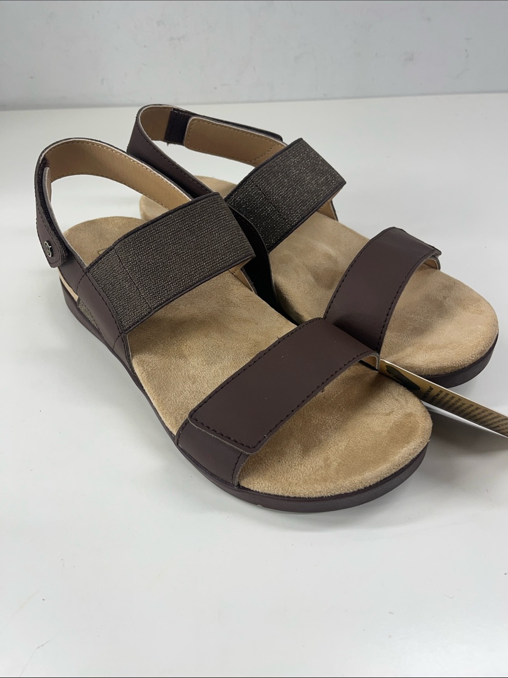 NWT Spenco Womens Sanabel Brown Shoes Size 9